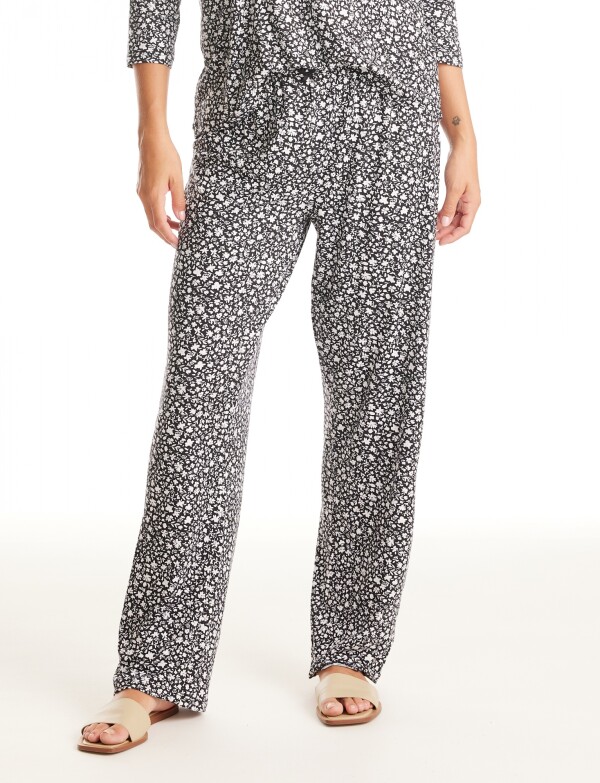 Pijama Con Pantalon NEGRO/BLANCO