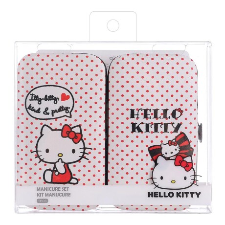 Set manicura Hello Kitty blanco