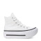 Championes Unisex Converse Ctas Lift Double Stack HI Blanco - Negro