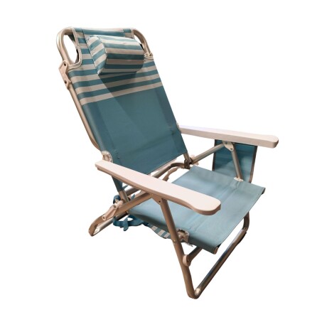 Silla Playera en Aluminio 83x59 cm Rayada Silla Playera en Aluminio 83x59 cm Rayada