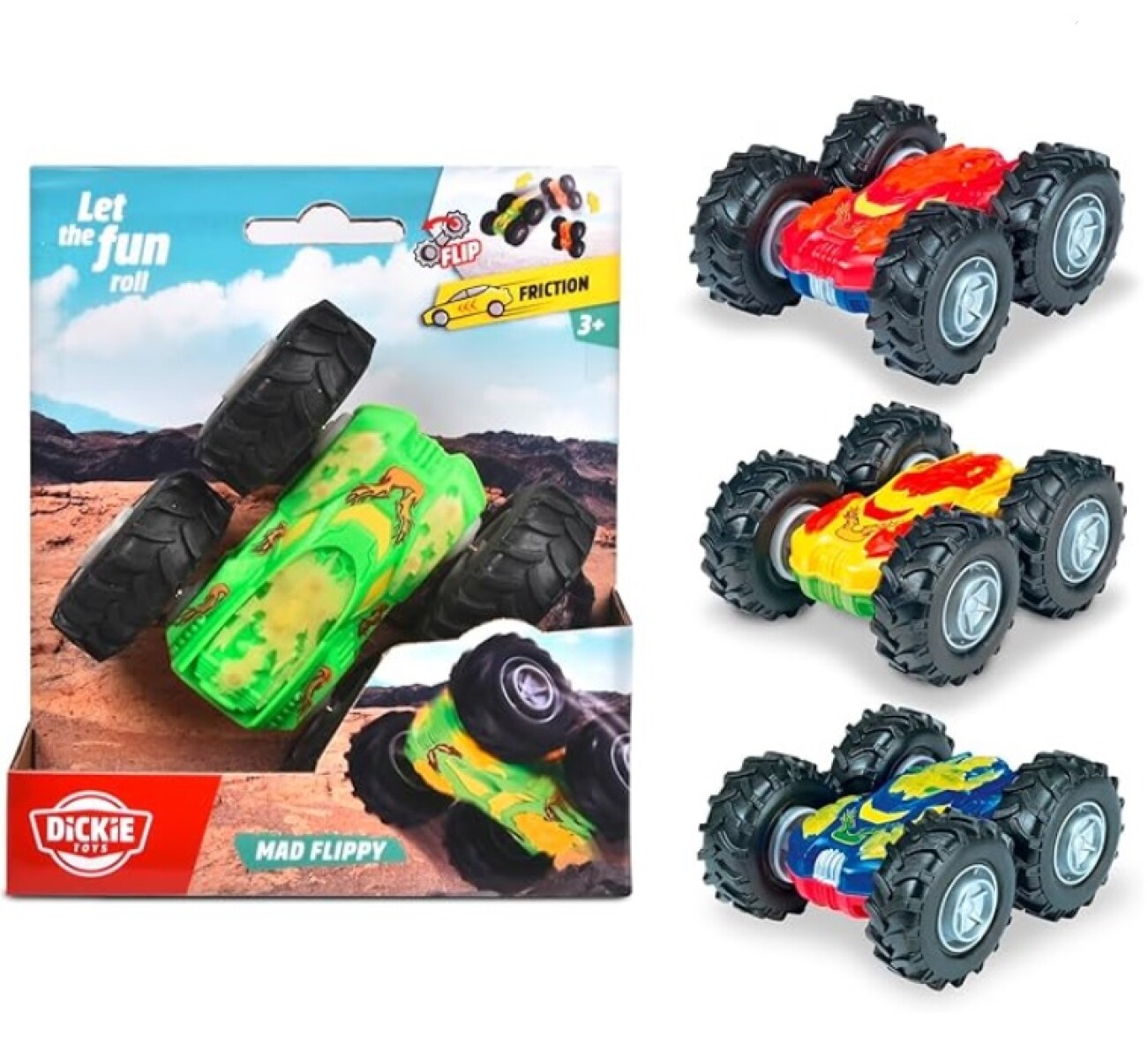 Camioneta Off Road Dickie Toys 10 cm Mad Flippy 