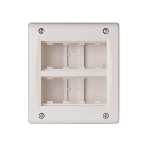 Caja ext. para 8 módulos (2x4) blanco - Ave C55623