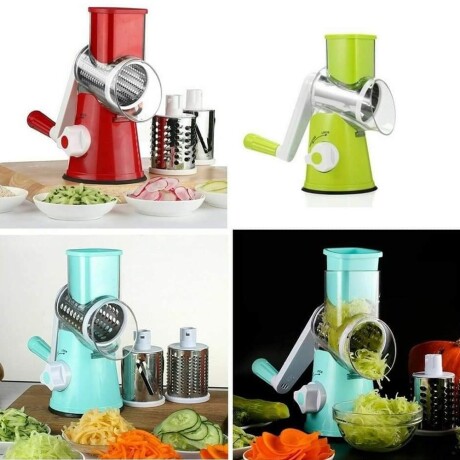 Procesadora Manual Cortador Rallador Verduras Frutas Queso Verde
