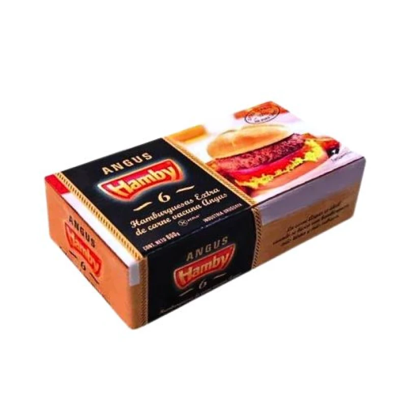 Hamburguesa Hamby Angus - 6 ud. - 600 g Hamburguesa Hamby Angus - 6 ud. - 600 g