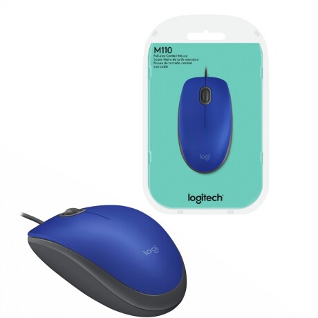 Mouse óPtico Logitech M110 Silent Azul 001