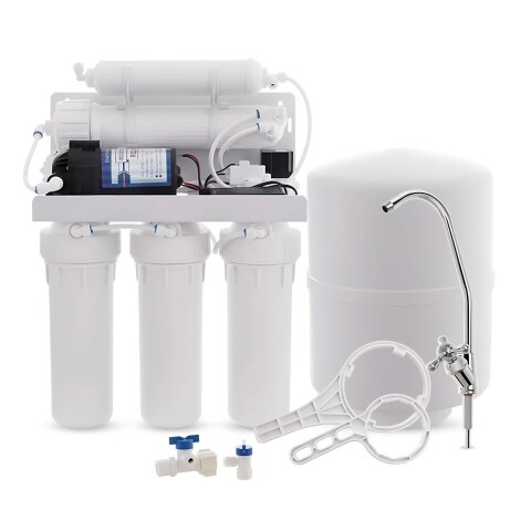 Purificador De Agua De Osmosis Inversa 5 Etapas Con Bomba Purificador De Agua De Osmosis Inversa 5 Etapas Con Bomba