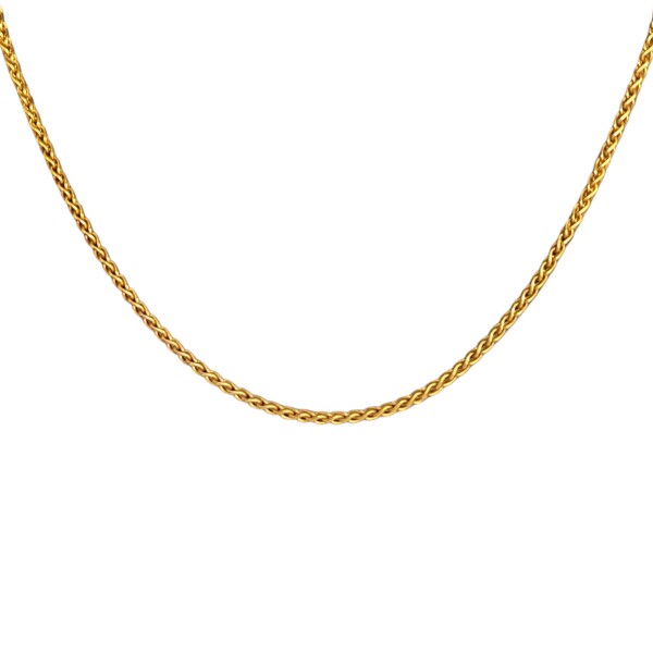 Cadena oro espiga trigo-Oro bajo -Sin Piedra-CD8046 sinpiedra