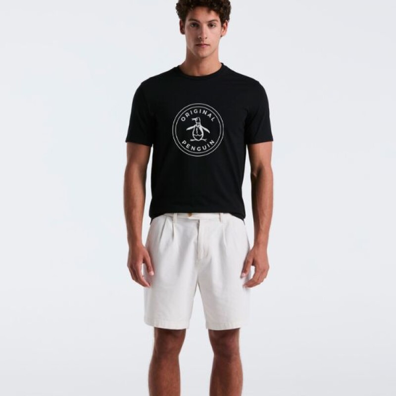 Remera Jrsy Stamp Logo Tee Penguin Negro