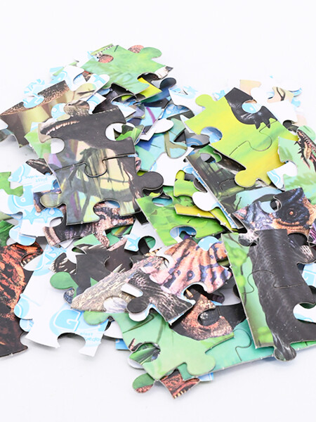 PUZZLE DINOS NARANJA