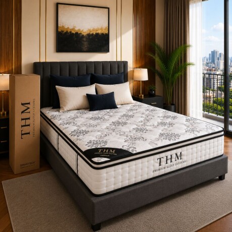 Sommier Queen HAMPTONS Hybrid Bronze Negro