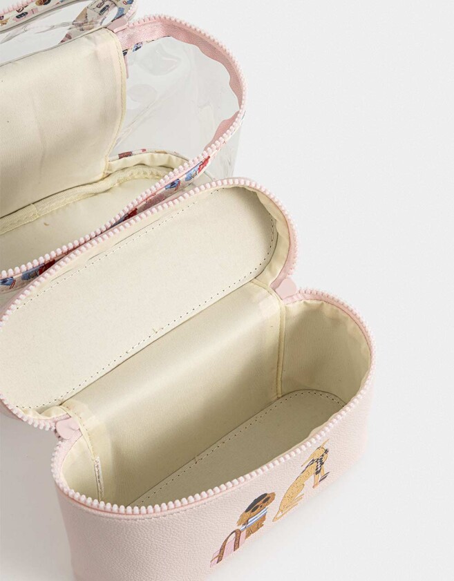 Porta Cosméticos Necessaires - Rosa Viejo