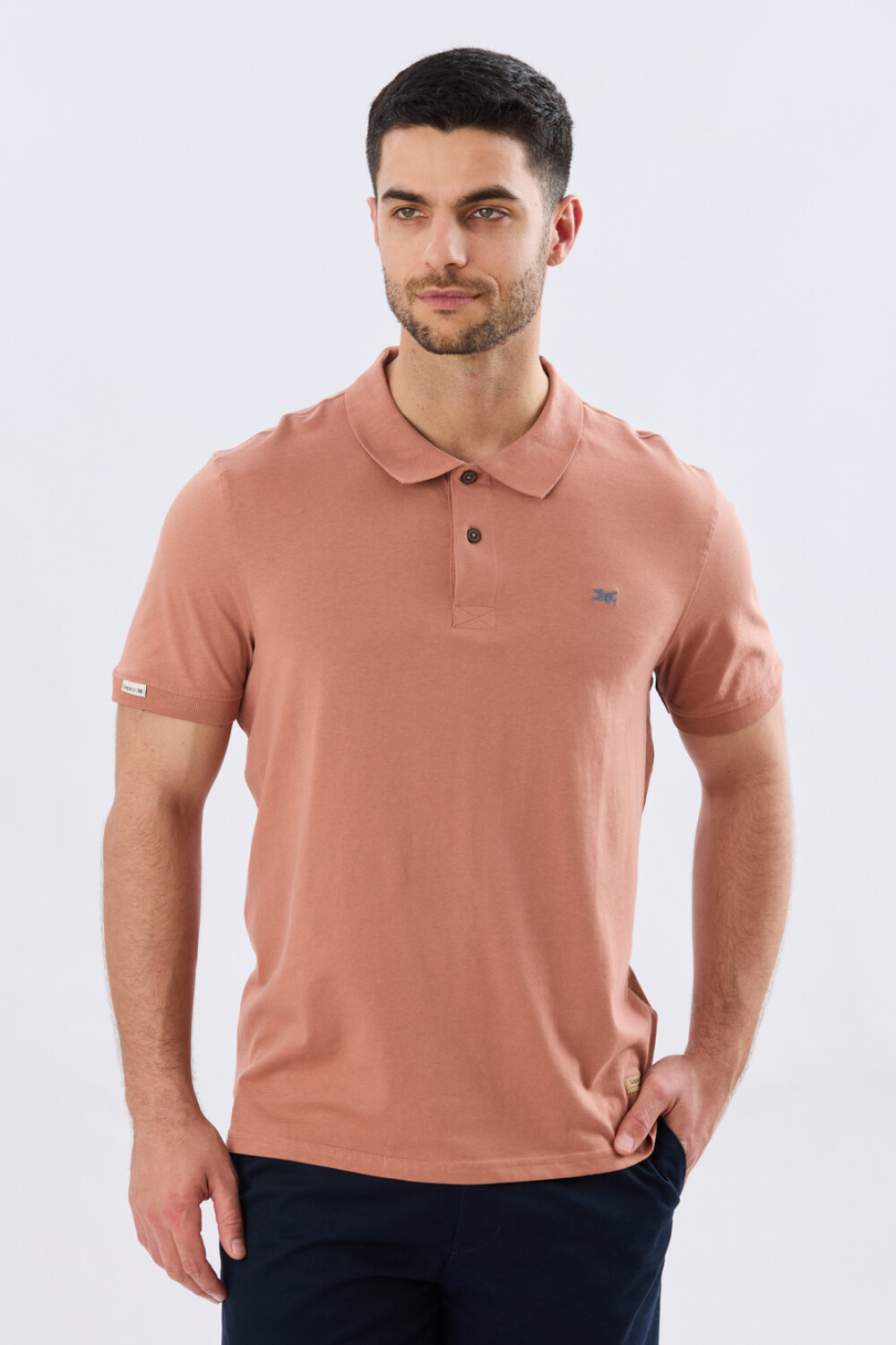 REMERA POLO LISA JERSEY Ladrillo