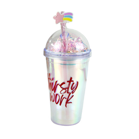 VASO ACRILICO P/FREEZER C/SORBITO T/CURVA THIRSTY WORK 450ML VASO ACRILICO P/FREEZER C/SORBITO T/CURVA THIRSTY WORK 450ML