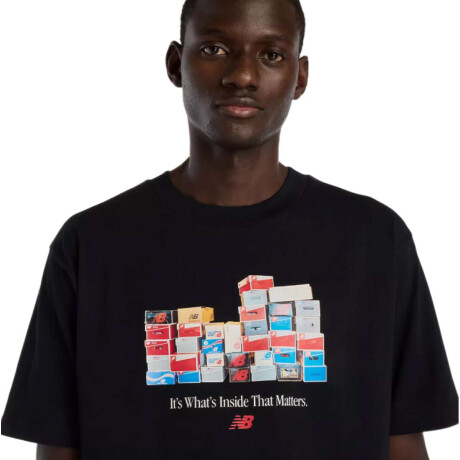 Remera New Balance Boxes Negro