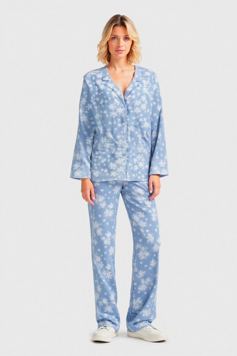 Set Pijama Garnia - Azul 