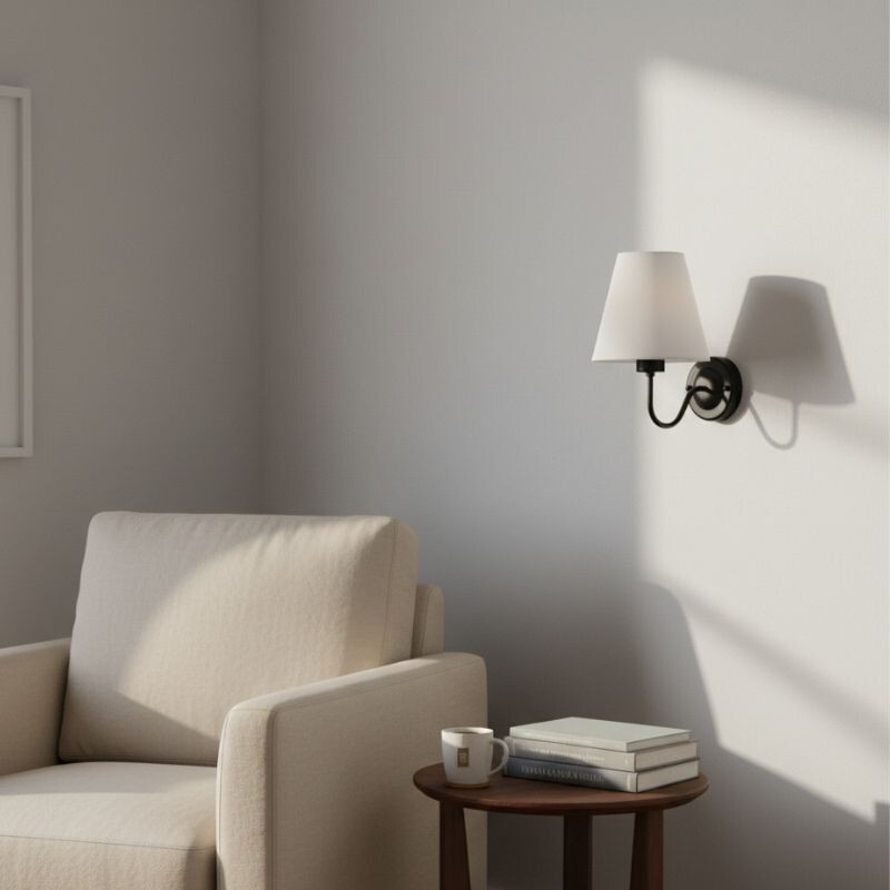 Lampara de Pared Classic Artefacto Para Pared Classic Negro