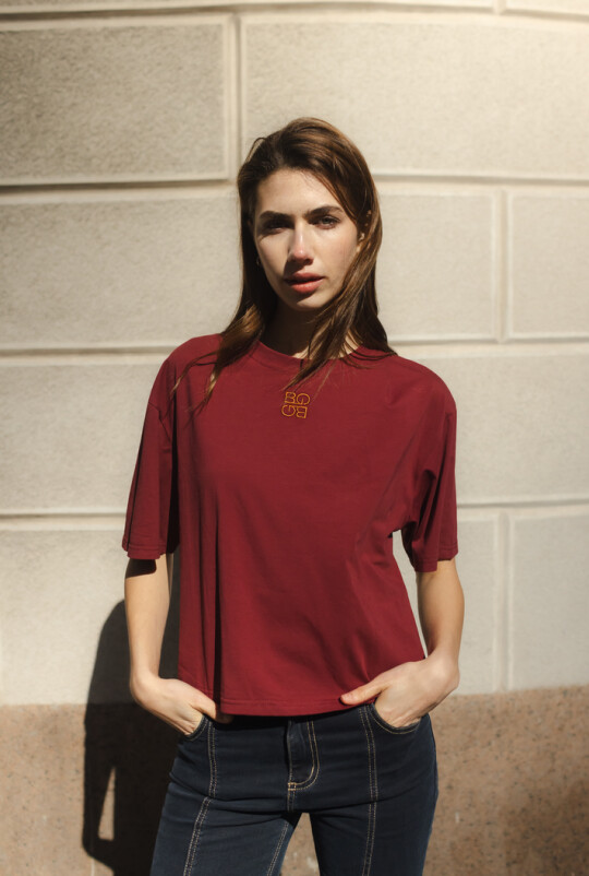 Remera Tag Bordó