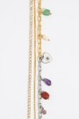 PULSERA MULTICADENAS CRISTALES Oro