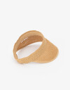 Sombreros Visera Efecto Rafia - Marron Beige