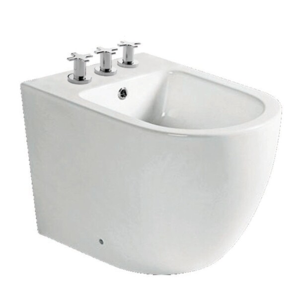 BLANCO BIDE 3 AGUJEROS MODELO KROWN CON TRANSFERENCIA Blanco Bide 3 Agujeros Modelo Krown Con Transferencia