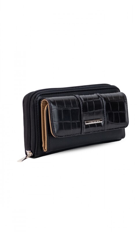 BILLETERA GLADIOLO NEGRO