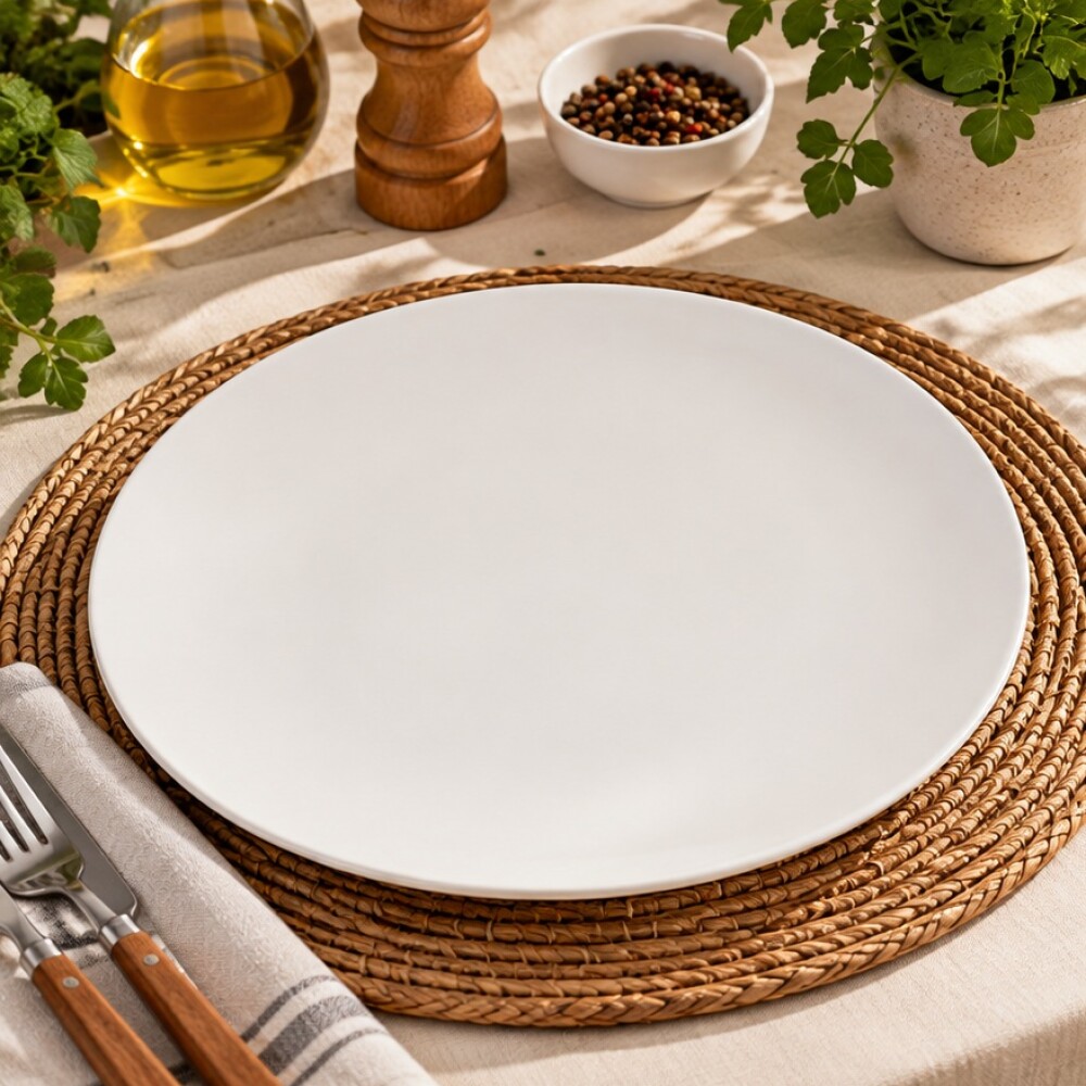 Plato sin ala blanco 26 cm Plato sin ala blanco 26 cm