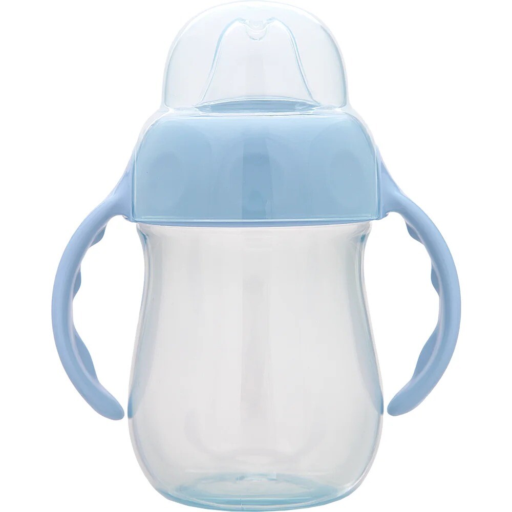 Vaso con boquilla silicona BUBA celeste