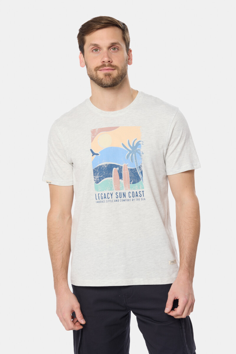 REMERA ESTAMPADA - Gris 