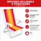 Set x2 Silla reclinable 4 posiciones aluminio NARANJA