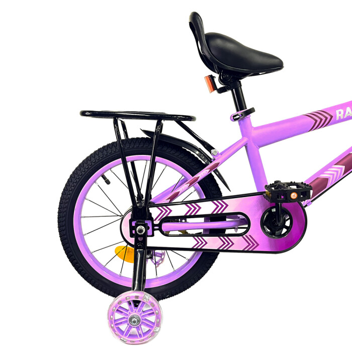 Bicicleta infantil Rodado 16 con cesto Lila