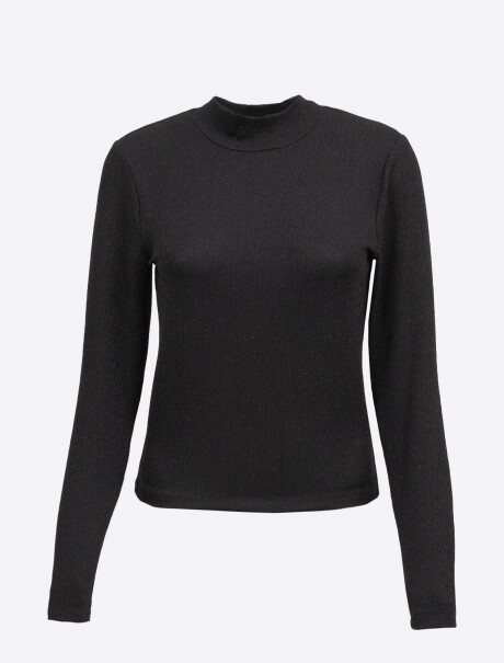 Polera lurex negro