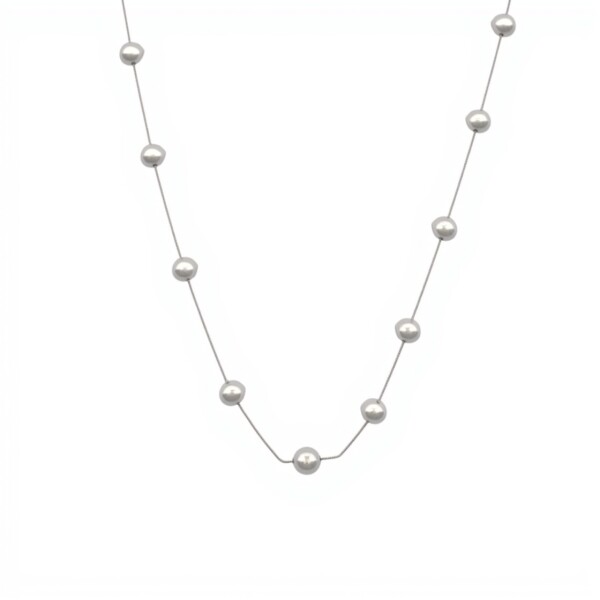 Cadena Perlas de Rio -Plata 925 -CD5120 sinpiedra