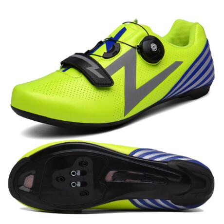 Zapatilla de Ciclismo para Ruta o Mtb Velcro Ajustable Talle 43 Color: Verde. FLUOR