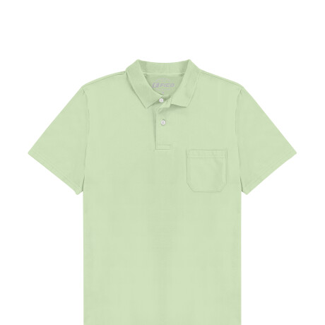 Camisa Polo Media Malla Verde claro