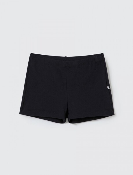 SHORT INFANTIL BÁSICO CORTO NEGRO
