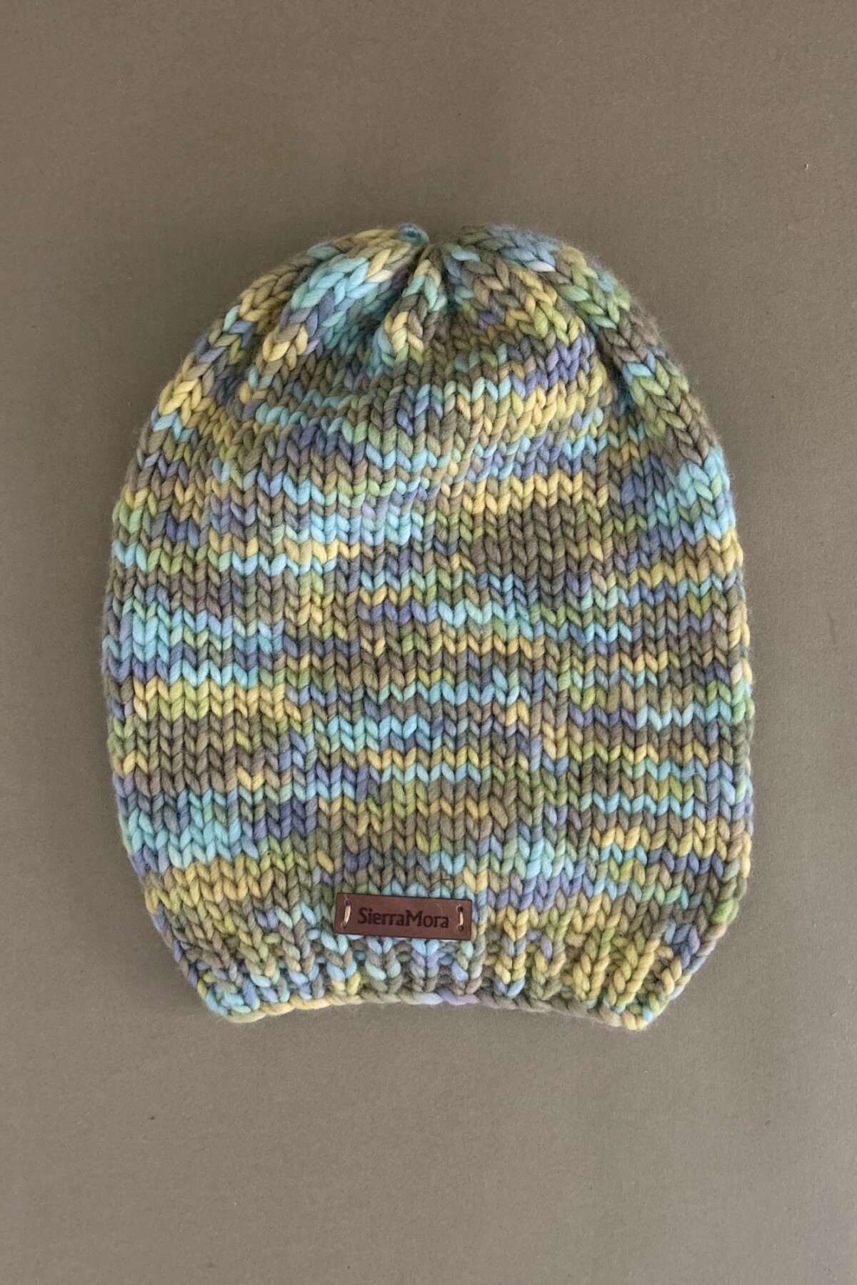 Simple Wool Hat Celeste Y Gris