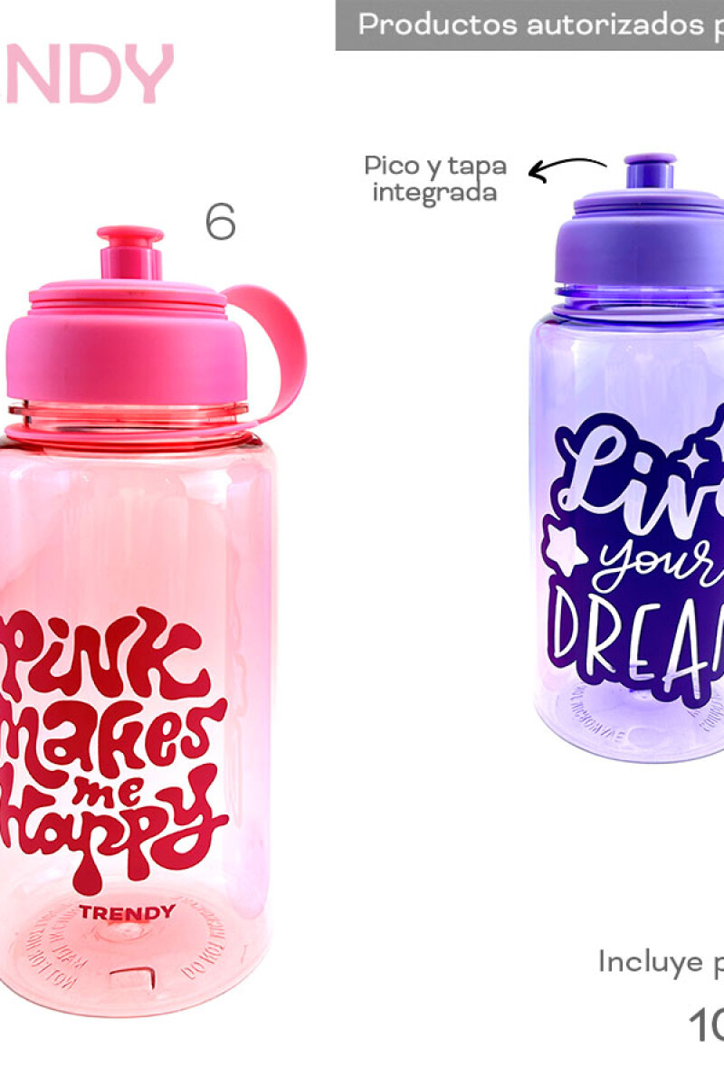 Botella 1000ML Rosa