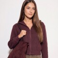 Imagen de Campera Tejida Algodon - Burdeos