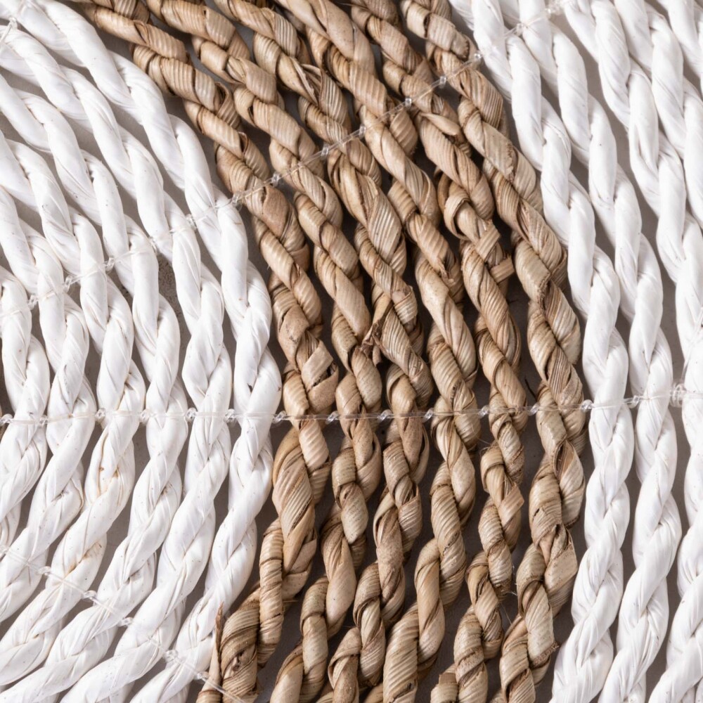 INDIVIDUAL 30 CM FIBRAS-NATURALES BLANCO FIBRAS BLANCO/NATURAL