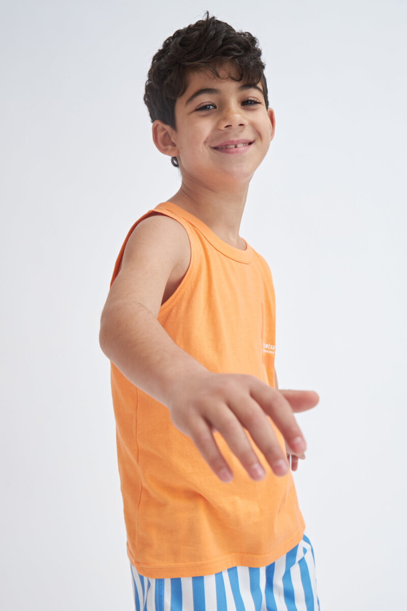 Camiseta sin mangas Sport -naranja