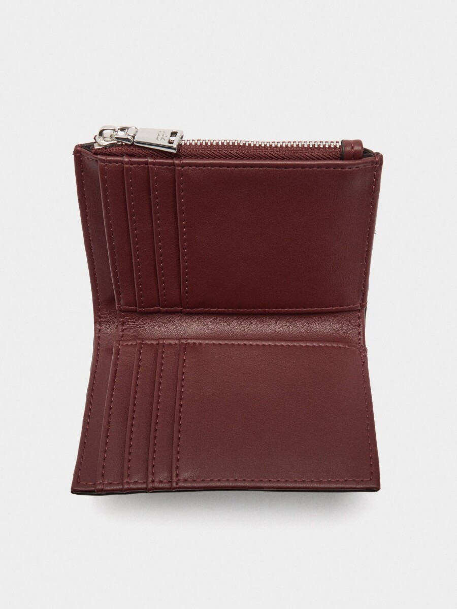 Cartera Con Rayas S burdeos