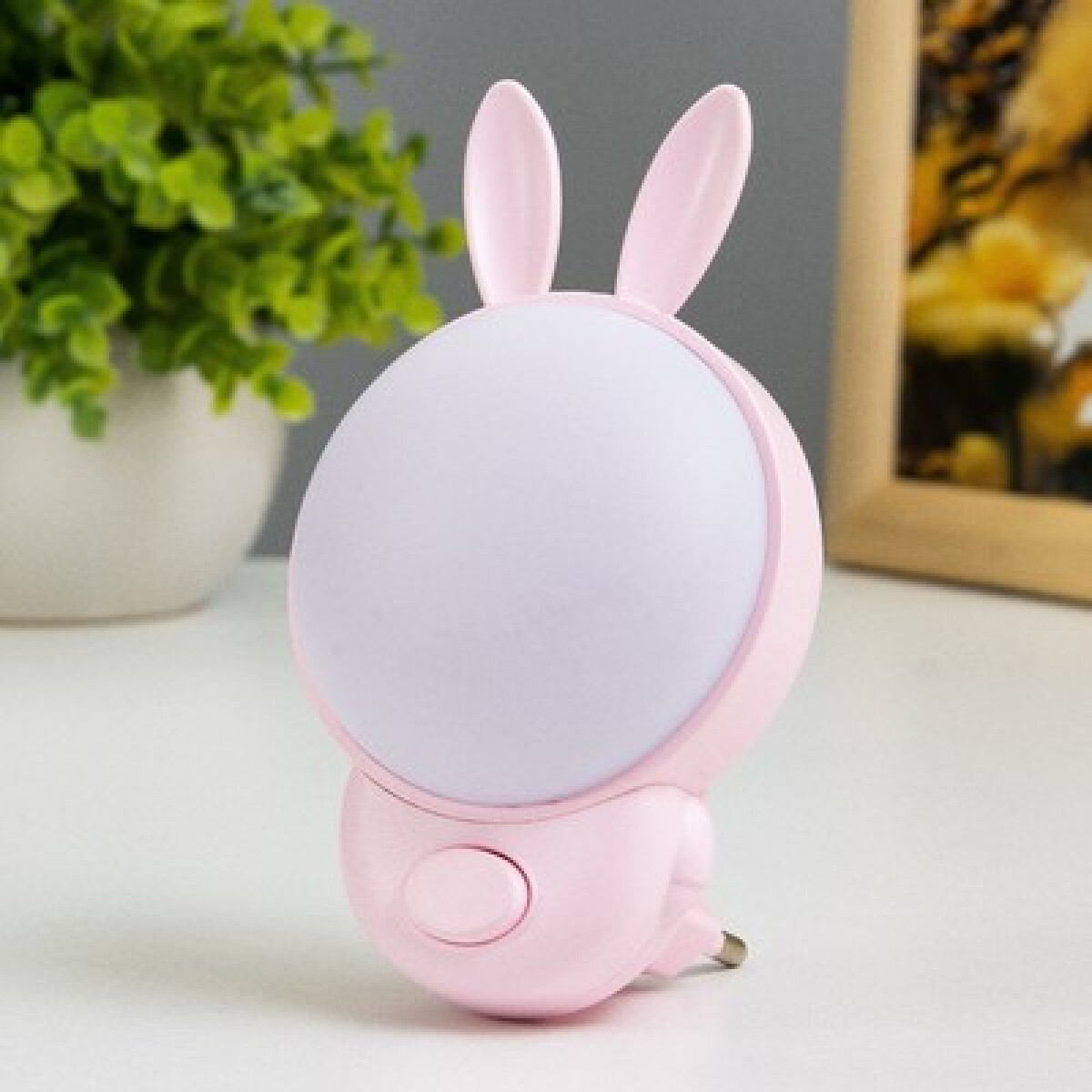 Enchufe de luz modelo conejo - Rosa 