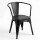 Silla Tolix Fade To Black Metálica Reposabrazo Negro