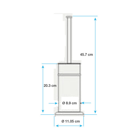 Cepillo Para Inodoro En Acero Inoxidable 304 De Piso En Terminacion Pulido 000
