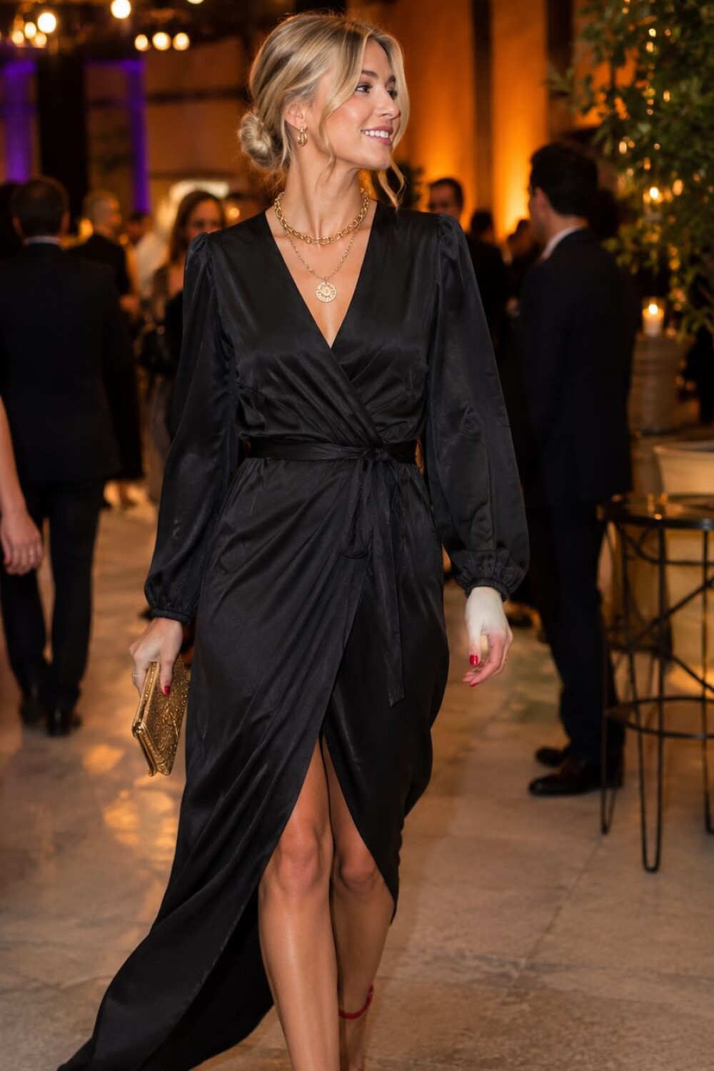 VESTIDO MAGI Negro