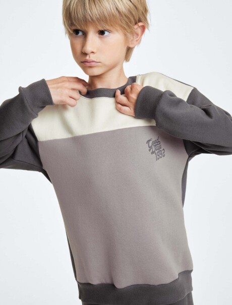 CONJUNTO INFANTIL CON ESTAMPA GRIS