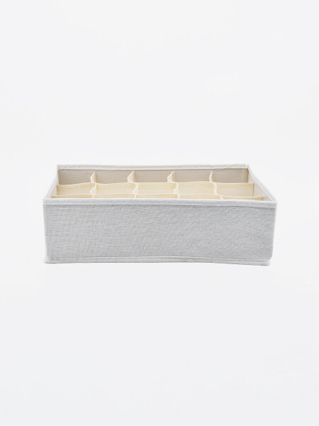 CAJA ORGANIZADORA ROPA INTERIOR 15 ESPACIOS CRUDO