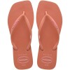 Ojotas Havaianas Slim Square Logo Pop Pp Rosado