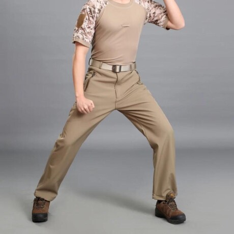 Pantalón táctico en neopreno Piel de Tiburón - Unisex Caqui