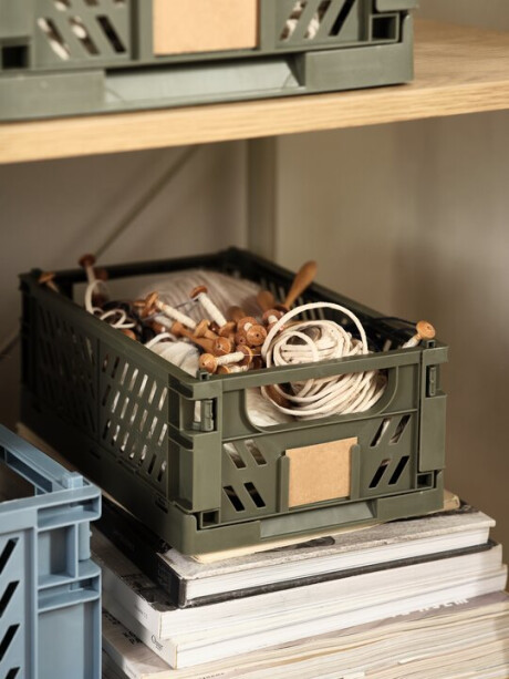 Cesta MILAS W16xL25xH10 plegable verde Cesta MILAS W16xL25xH10 plegable verde